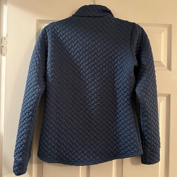 New Dover Saddlery Jordan Half-Zip Navy Quilted Sweatshirt Pullover- Retail $100 - Picture 5 of 9